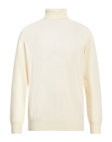 ROSSOPURO Polo neck Ivory 90% Wool, 10% Cashmere