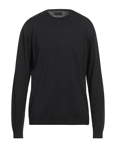 ROBERTO COLLINA Jumper Charcoal 100% Merino Wool