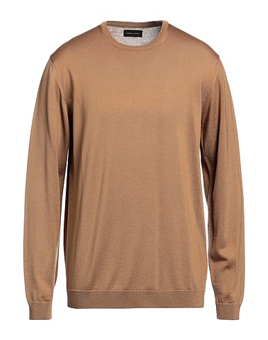 ROBERTO COLLINA Sweater Camel 100% Merino Wool
