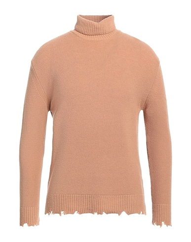 LANEUS Polo neck Camel 100% Wool