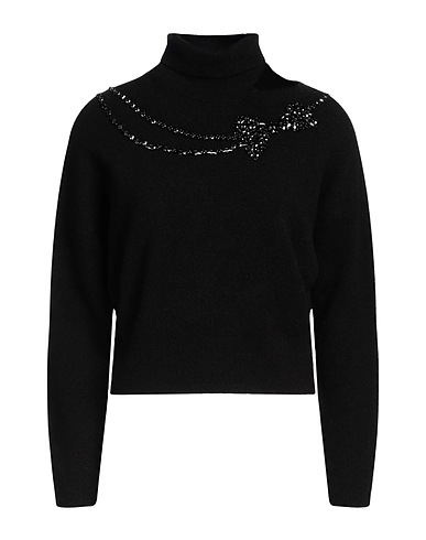 LIU •JO Polo neck Black 44% Polyamide, 30% Acrylic, 20% Wool, 6% Elastane