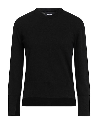 ALPHA STUDIO Pullover Nero 40% Lana riciclata, 30% Viscosa EcoVero™, 20% Poliammide riciclato, 10% Cachemire riciclato