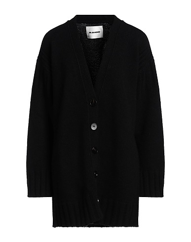 JIL SANDER Cardigan Black 100% Cashmere