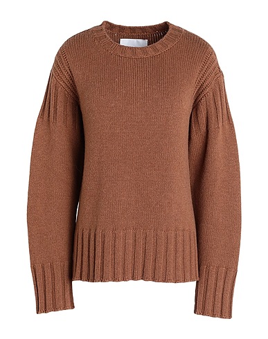 JIL SANDER Maglia in Cachemire Cammello 100% Cachemire