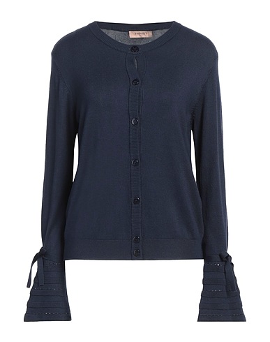 TWINSET Cardigan Navy blue 80% Viscose, 20% Polyamide