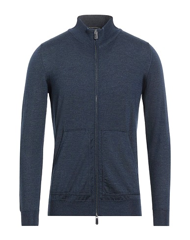SVEVO Cardigan Slate blue 80% Cashmere, 20% Silk