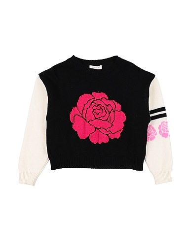 MONNALISA Jumper Black 100% Wool