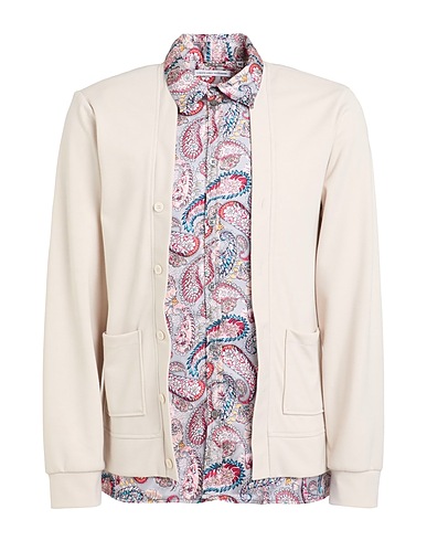 GREY DANIELE ALESSANDRINI Cardigan Light grey 77% Polyester, 18% Viscose, 5% Elastane