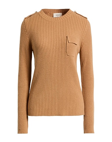 VICOLO Jumper Camel 40% Viscose, 30% Polyamide, 25% Wool, 5% Cashmere