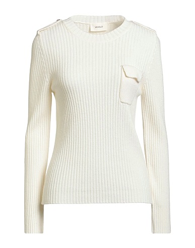 VICOLO Jumper White 40% Viscose, 30% Polyamide, 25% Wool, 5% Cashmere