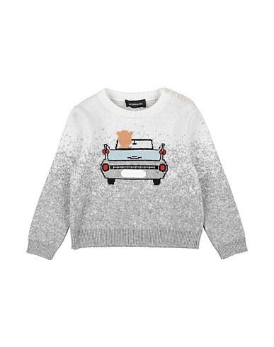 MONNALISA Sweater Grey 40% Viscose, 30% Polyamide, 25% Wool, 5% Cashmere