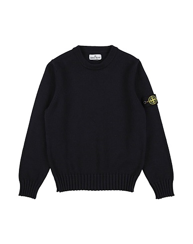 STONE ISLAND JUNIOR Pullover Blu navy 79% Cotone, 21% Elastomultiestere