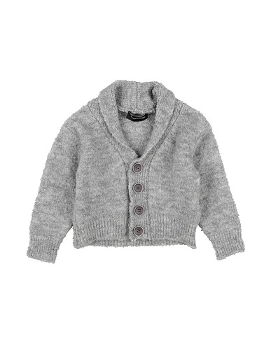 MONNALISA Cardigan Grey 38% Acrylic, 27% Polyamide, 16% Wool, 16% Alpaca wool, 3% Elastane