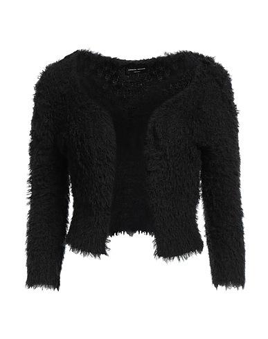ROBERTO COLLINA Strickjacke Schwarz 58% Baumwolle, 42% Nylon