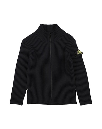 STONE ISLAND JUNIOR Cardigan Blu navy 100% Lana Vergine