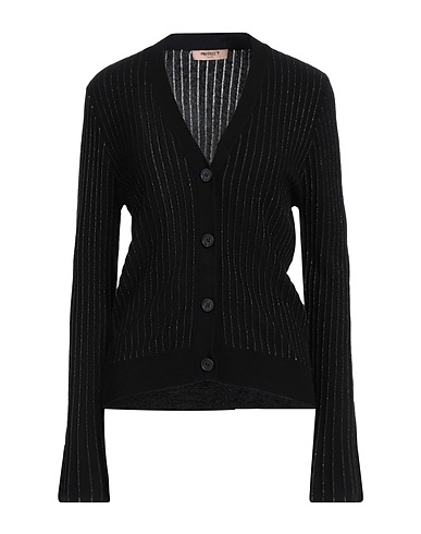 TWINSET Кардиган NERO 33% Синтетические волокна, 23% Полиамид, 20% Хлопок, 20% Шерсть, 4% Кашемир