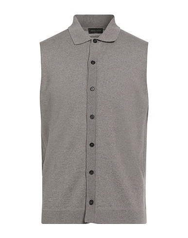 ROBERTO COLLINA Cardigan Sand 100% Merino Wool