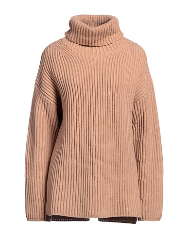 JOSEPH Polo neck Camel 100% Merino Wool