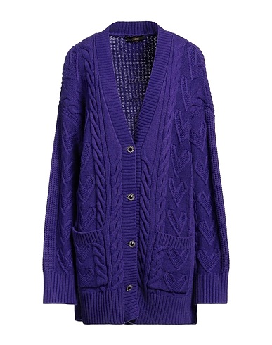 ACTITUDE by TWINSET Cardigan Purple 35% Polyamide, 35% Acrylic, 30% Wool