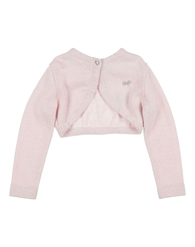 MONNALISA Shrug Light pink 42% Wool, 28% Viscose, 14% Polyamide, 9% Metallic fiber, 7% Cashmere