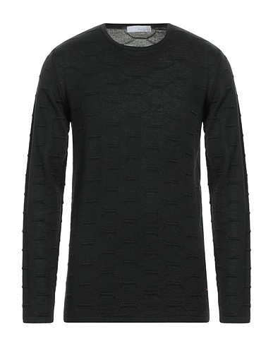 THE ONE Pullover Nero 100% Lana Merino