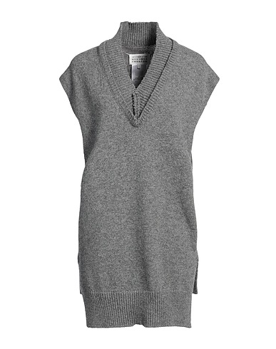 MAISON MARGIELA ニットベスト グレー ウール 46% / リネン 31% / コットン 23%
