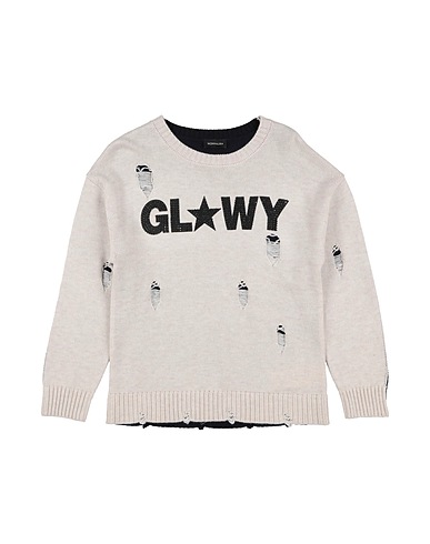MONNALISA Jumper Ivory 54% Polyester, 20% Polyamide, 20% Acrylic, 6% Wool