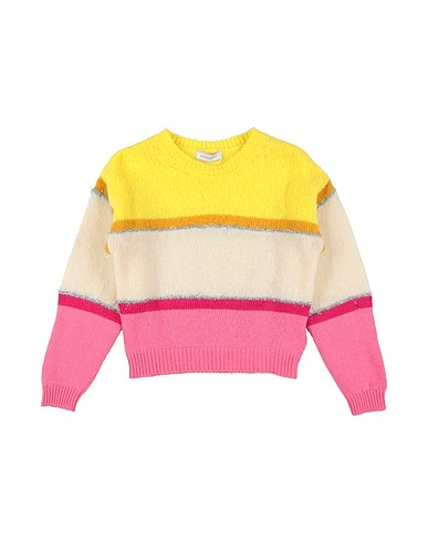 MONNALISA Sweaters GIALLO 90% Virgin Wool, 10% Polyamide