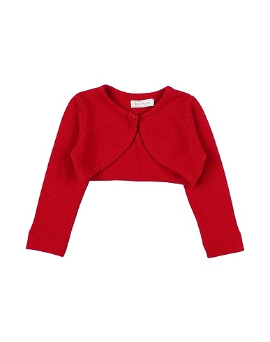 MONNALISA Shrug Red 40% Wool, 30% Viscose, 20% Polyamide, 10% Cashmere