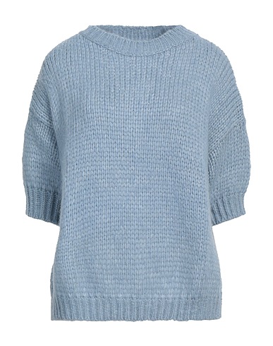 ROBERTO COLLINA Jumper Sky blue 68% Baby alpaca wool, 22% Nylon, 10% Wool
