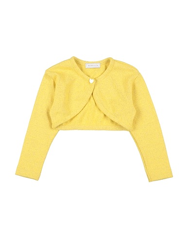 MONNALISA Coprispalle Giallo 42% Lana, 28% Viscosa, 14% Poliammide, 9% Fibra di metallo, 7% Cachemire