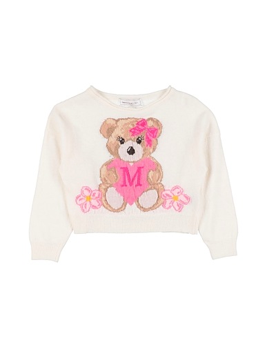 MONNALISA Pullover Elfenbein 40% Viskose, 30% Polyamid, 25% Wolle, 5% Kaschmir