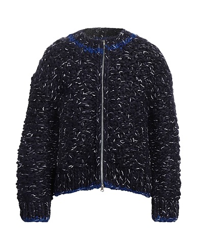 ECKHAUS LATTA Pullover mit Zipper  Nachtblau 97% Baumwolle, 3% Pima-Baumwolle