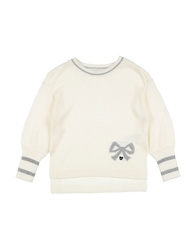 MONNALISA Jumper Ivory 54% Polyester, 20% Polyamide, 20% Acrylic, 6% Wool