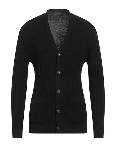TAGLIATORE Cardigan Black 100% Virgin Wool