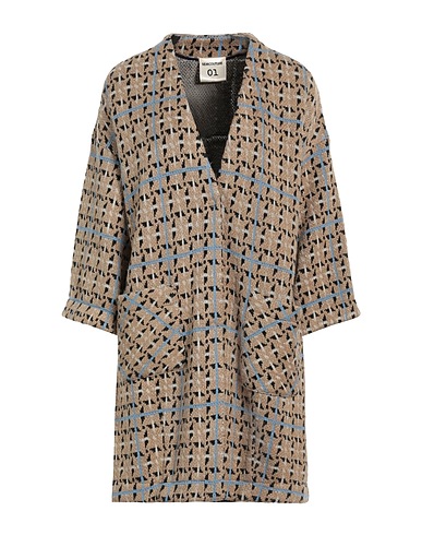 SEMICOUTURE Cardigan Beige 27% Wool, 27% Acrylic, 26% Viscose, 13% Polyamide, 7% Other Fibres