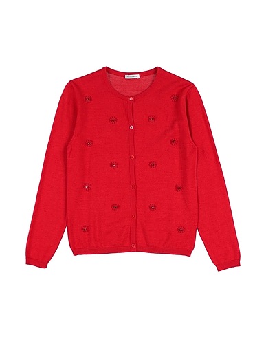 DOLCE&GABBANA Cardigan Tomato red 60% Virgin Wool, 30% Silk, 10% Cashmere