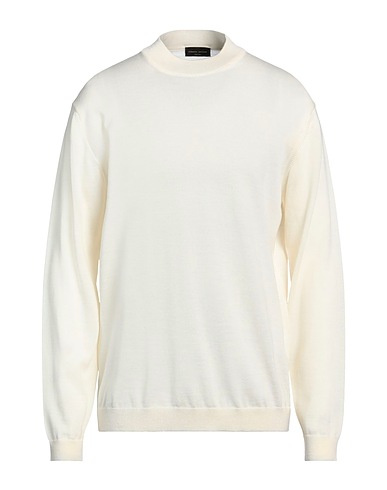 ROBERTO COLLINA Pullover Ivoire 100% Laine mérinos