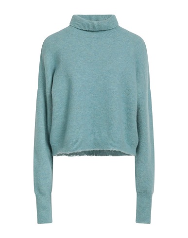 BARENA Polo neck Sky blue 48% Alpaca wool, 28% Polyamide, 21% Wool, 3% Elastane