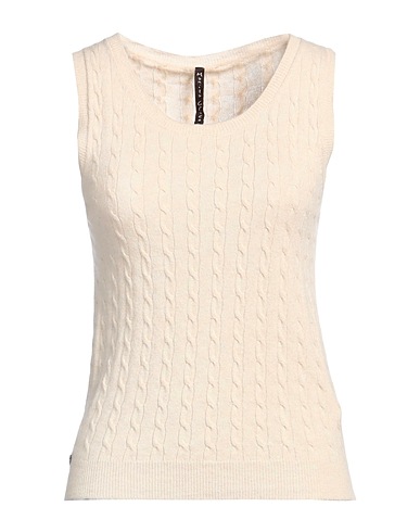 MANILA GRACE Jumper Cream 45% Wool, 25% Viscose, 25% Polyamide, 5% Cashmere