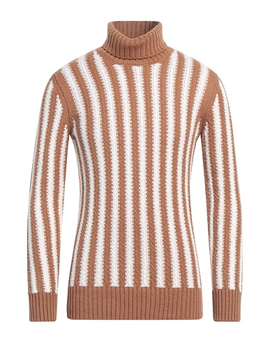 GRAN SASSO Polo neck Camel 100% Virgin Wool