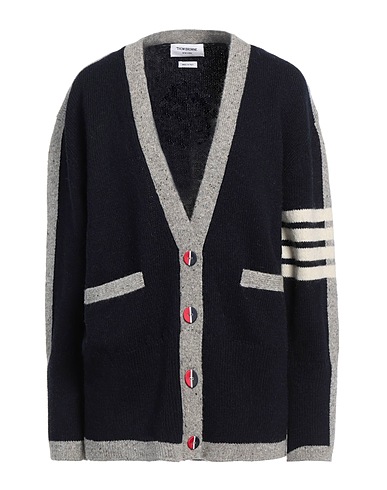THOM BROWNE Cardigan Navy 70% Wool, 30% Mohair wool