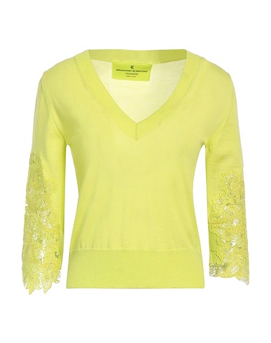 ERMANNO SCERVINO Cashmere jumper Lime green 100% Cashmere, Cotton, Polyester, Mohair wool