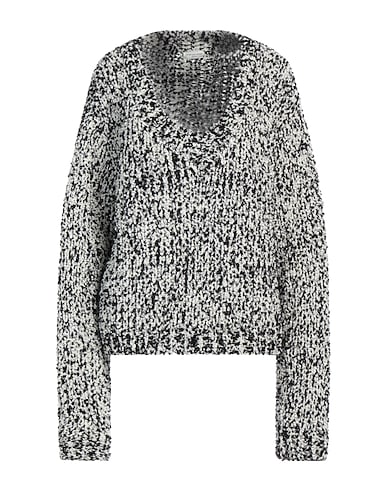DRIES VAN NOTEN Sweater Black 74% Wool, 11% Polyamide, 8% Metallic fiber, 7% Polyester