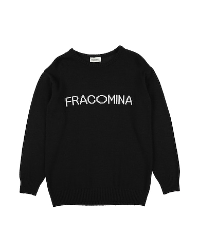 FRACOMINA MINI Jumper Black 75% Acrylic, 10% Wool, 10% Viscose, 5% Alpaca wool
