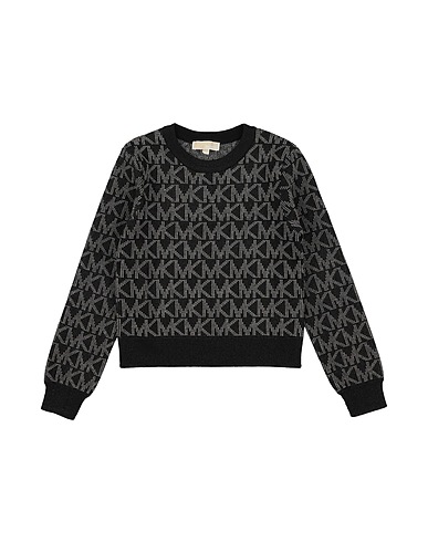 MICHAEL KORS KIDS Jumper Black 51% Viscose, 40% Polyester, 9% Metallic fiber