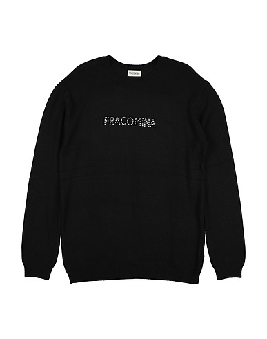 FRACOMINA MINI Jumper Black 50% Viscose, 35% Nylon, 15% Wool