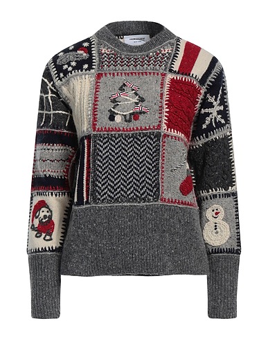 THOM BROWNE Sweater Grey 70% Wool, 30% Mohair wool