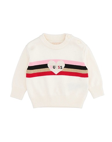 GUESS Jumper Off white 44% Viscose, 28% Cotton, 23% Polyamide, 3% Cashmere, 2% Other Fibres