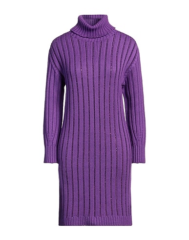 ERMANNO FIRENZE Sheath dress Purple 100% Wool